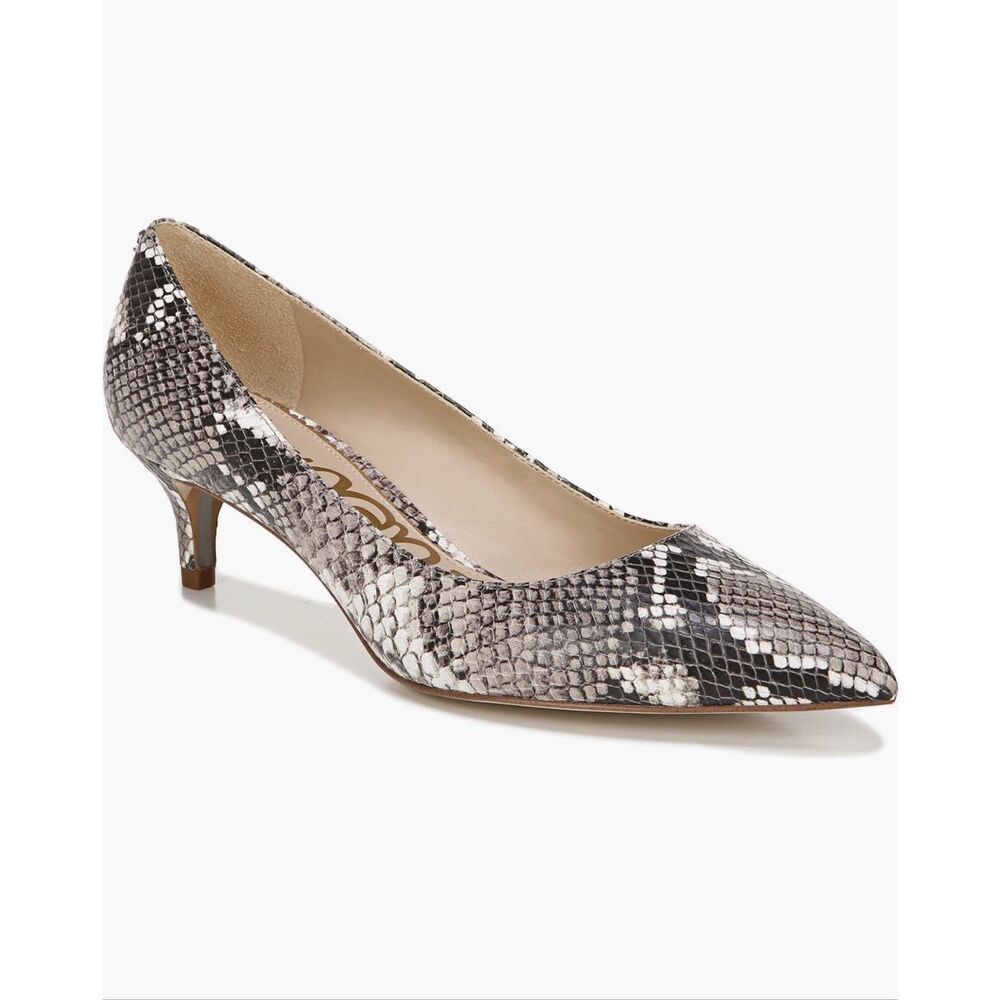 Sz 9 Sam Edelman Dori Pointed Pumps Leather Snakeskin Office Work Receptionist